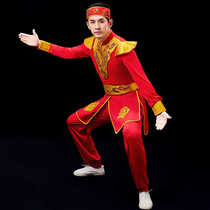 New drumming costumes for men and women Chinese style festive waist drum ethnic dance lion dance dragon costumes gongs and drums costumes