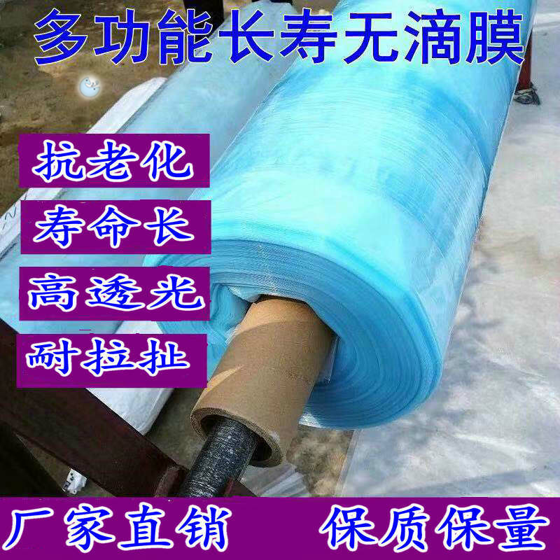 Thickened plastic cloth anti-aging vegetable greenhouse drip-free film windproof waterproof agricultural breeding plastic film plastic paper