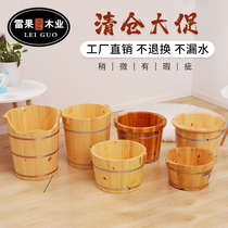 Factory processing price fir foot bath bucket household solid wood foot bath basin foot bath basin foot bath foot bucket wooden bucket