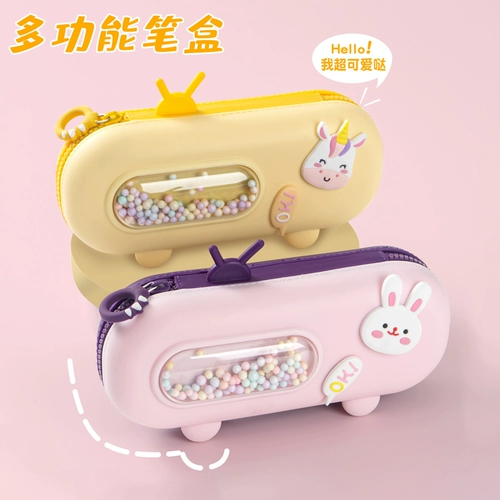 Креативная машина для пузырьков, пенал, сумка для школьников, высококачественный вместительный и большой комплект, милая настольная система хранения для детского сада, популярно в интернете