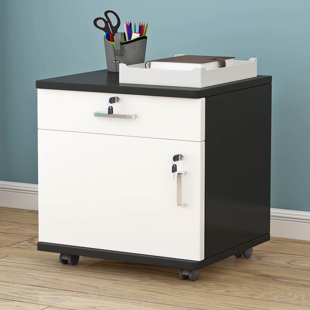 Office cabinet floor file cabinet household with lock three drawer cabinet storage mobile short cabinet table