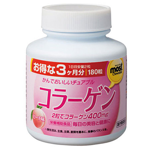 ORIHIRO 日本进口咀嚼胶原蛋白180粒/瓶 女士胶原