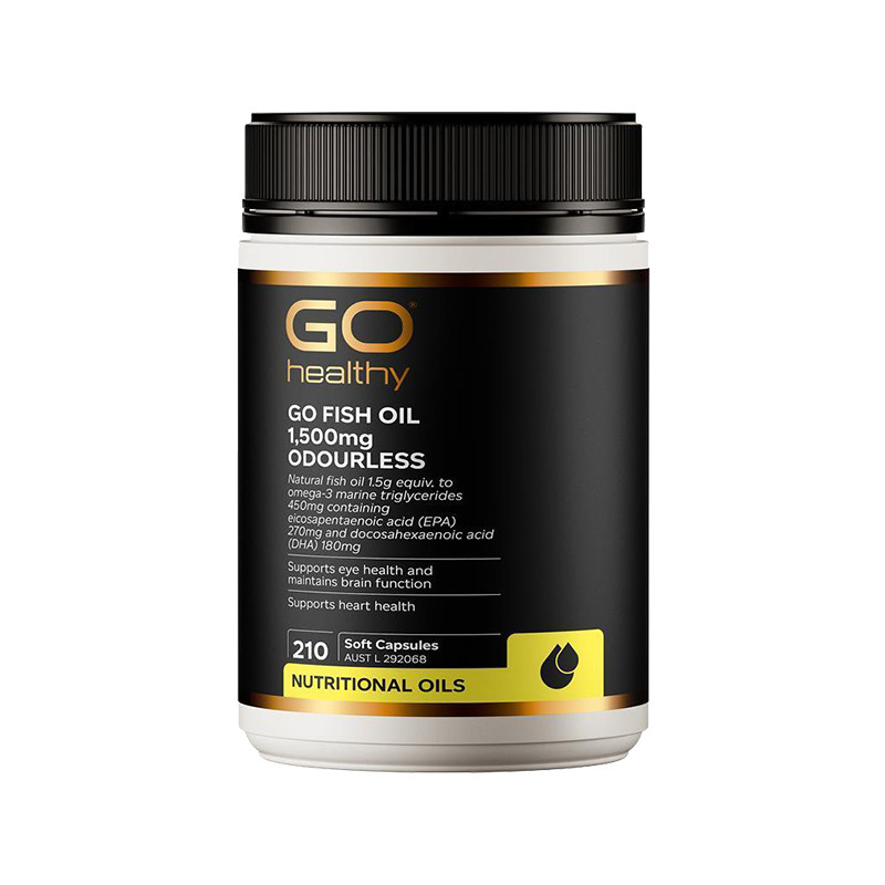 【澳洲直邮】Go Healthy 高之源 无腥味鱼油1500mg 210粒