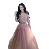 Кружевной пуховик, синее демисезонное платье, длинная юбка