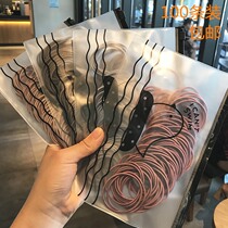 Japanese net red minimalist small ring of thin section Hair Rope Girl Zana Hair High Elasticity Leather Fascia Base Hair head Rope Head Accessories