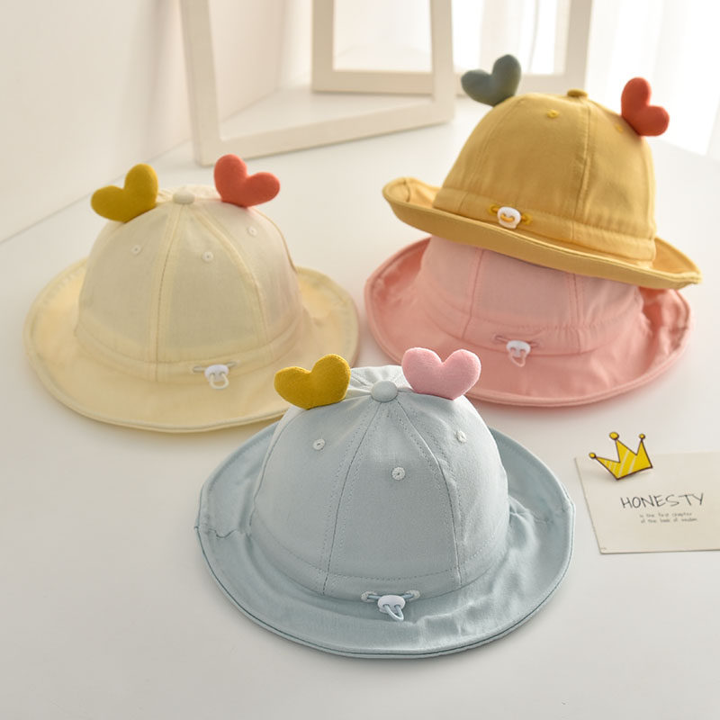 Japanese Baby Hats Cute Super Cute Children Fisherman Hat Baby Spring Summer Season Slim sun Men and women Sun Hood