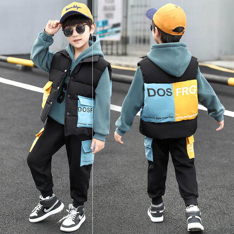Baraba official flagship La Korean Children's Fashion Boys Autumn Kit 2021 Han Edition new model for big boys