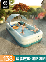 Inflatable swimming pool Large children Air cushion Swimming pool outdoor home grown-up room Dormitory Kid summer Family