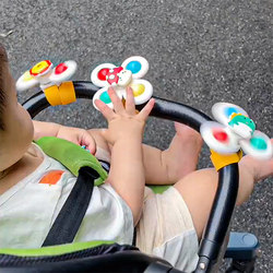 Baby and Children's Suction Cup Rotating Spinner Bracelet, Chewable and Soothing, Stroller, Table, Chair, Gyro Toy