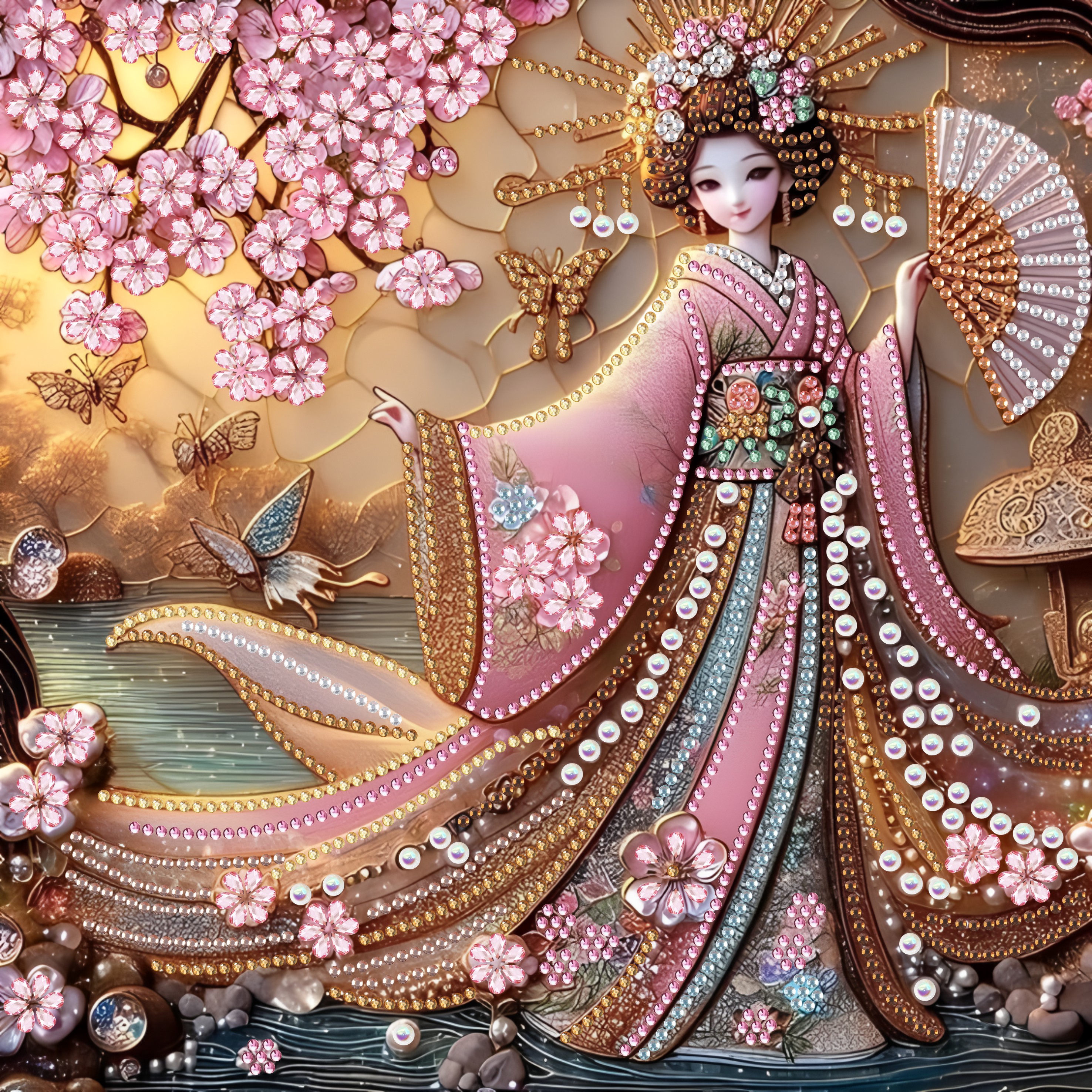 2025年5D钻石画新品：满钻大象带你点亮家装