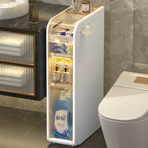 Поднимите 18 -сантиметровый шкаф для шкафа шкафа -в стиле ванной комнаты туалет шкаф шкаф шкаф Узкий шкаф для ванной комнаты бумажный шкаф бумажный шкаф