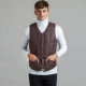 Cotton vest nam mùa thu đông thanh niên Slim triều ấm trung niên cotton vest nam mùa đông cotton vest vai đơn giản