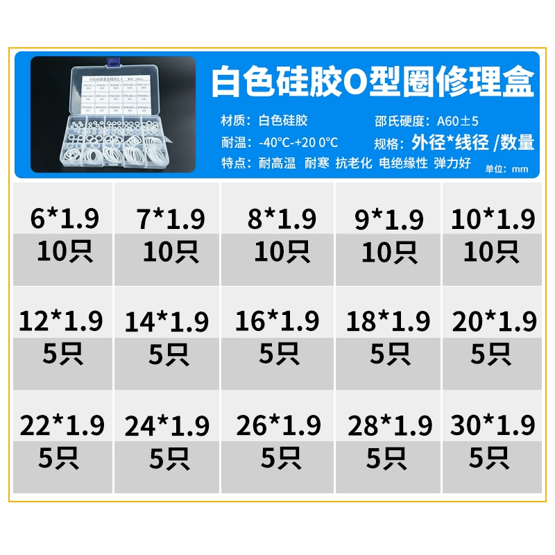 Chữ ô sửa chữa hộp Bộ hộp chịu dầu nitrile độ cứng cao 90 độ phụ kiện máy xúc tuyến cói Vòng moay ơ xe tải 