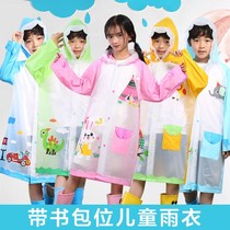 Childrens raincoats girls boys rainstorms whole body kindergarten baby waterproof students with schoolbags childrens ponchos