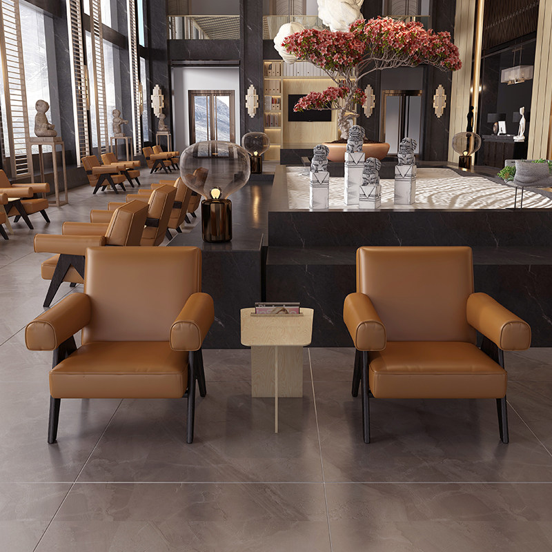 Negotiating table and chairs Combined advanced star hotel lounge guests receive table and chairs meeting table and chairs combination