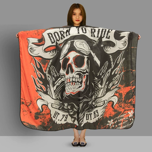 Накидка для стрижки волос, высококлассный парикмахерский фартук, делается под заказ, с печатью вашего логотипа