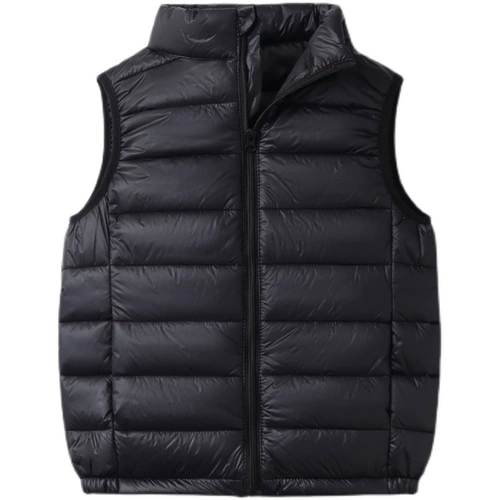 Легкий и тонкий детский жилет с пухом для мальчиков, подходит для подростков