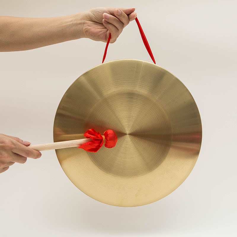 Bustle Brass Gong Drums Complete 15cm22cm Kaidugong 32cm Gong 32cm Alloy Large Gong Flood Warning Gong Three Sentences And Half Props
