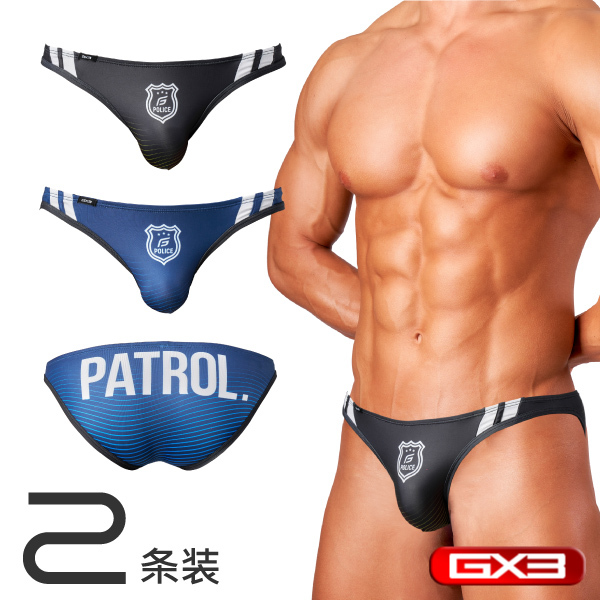Gx3Bygottzu Profession Police V Bikini Men's Underwear 2-Pack