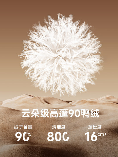 雅鹿连帽羽绒服妈妈冬装2025新款中老年时尚休闲防风保暖外套女装