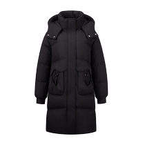 Yalu official mid-length down jacket for women 2024 autumn and winter new fashion thickened versatile warm hooded jacket