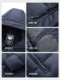 Yalu down jacket men's winter thickened popular 2025 new zipper pocket warm casual jacket bread suit