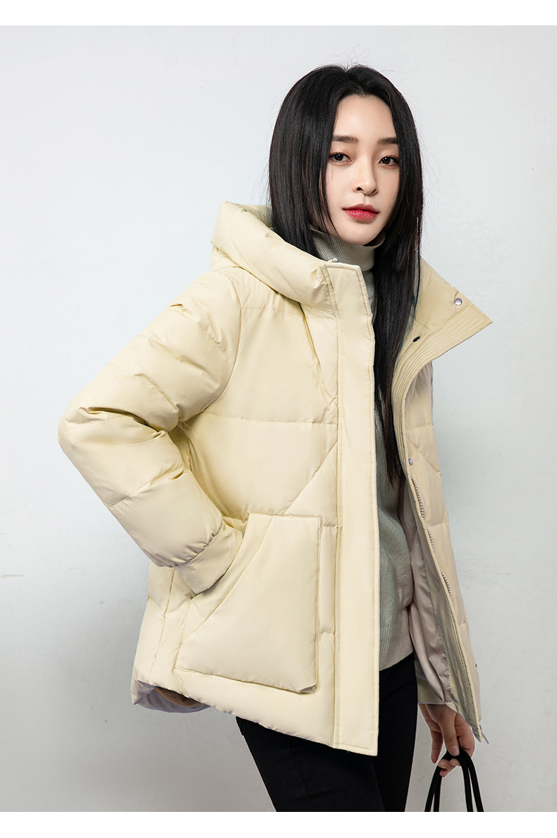 雅鹿 女士 短款廓形加厚羽绒服 图19