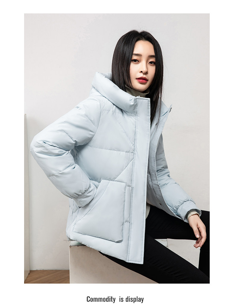 雅鹿 女士 短款廓形加厚羽绒服 图14