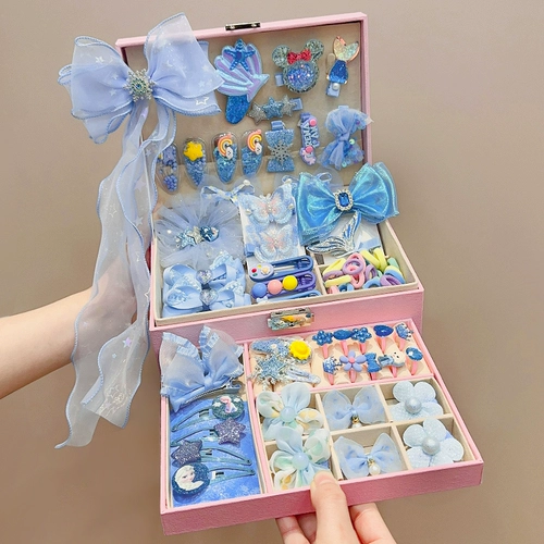 Детский аксессуар для волос, ювелирное украшение, подарочная коробка, заколка для волос для принцессы, детская резинка, кольцо, коробочка для хранения, подарок на день рождения