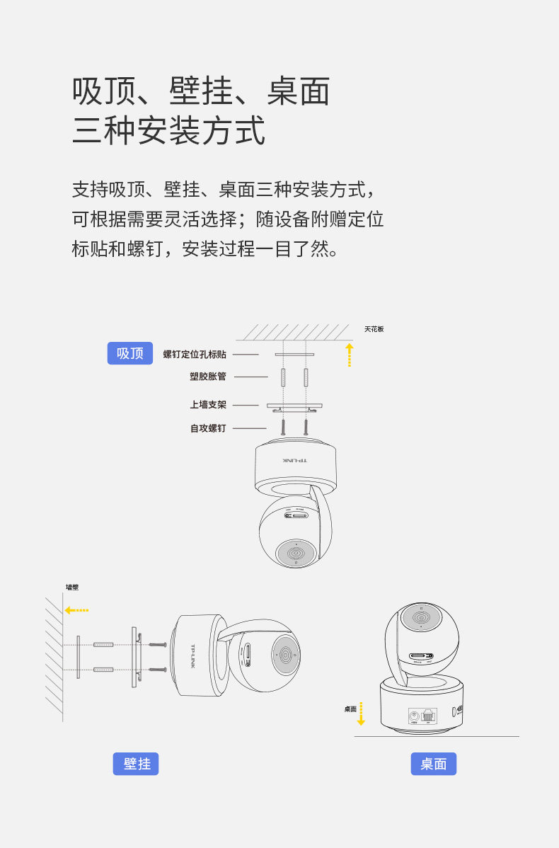 4g/5g摄像头 tplink 4g/5g无线监控摄像头家用手机远程室内插卡360度高清夜视 TP/LINK