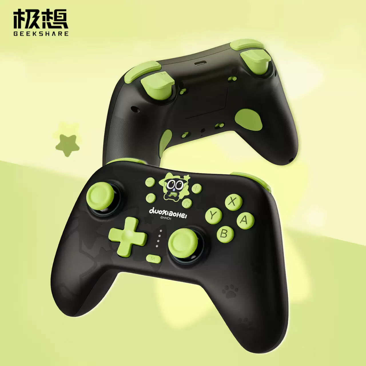 Switch2 геймпад Luo Xiaohei совместимый новый Pro2 подходит для NS OLED/ПК версия Steam/мобильный телефон планшет не-Xbox милый мультяшный девочка 520 подарок