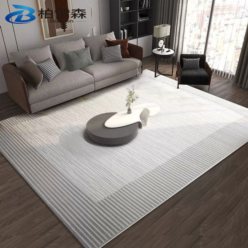 Nordic Carpet Living Room Light Lavish Minimalist Sofa Tea Table Blanket Modern Grey Home Large Area Full Laid Mat