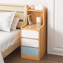 Bedside table shelf simple modern small ultra-narrow simple bedside mini storage cabinet rental storage cabinet
