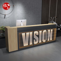 Retro Industrial Wind Collection Silver Desk Clothing Shop Small Bar Table Iron Art Bar Terrace Table Company Front Desk Custom Corner