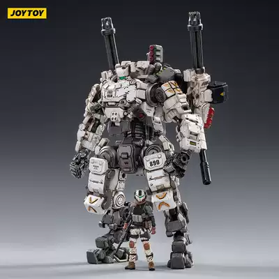 JOYTOY dark source 1 25 series steel bone impact machine A White movable joint model Figure finished toy