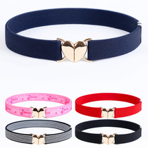 Lady Belt 2021 New Strap Woman Summer Fashion Jeans Pants With Soft Elastic Closeout Waist Seal