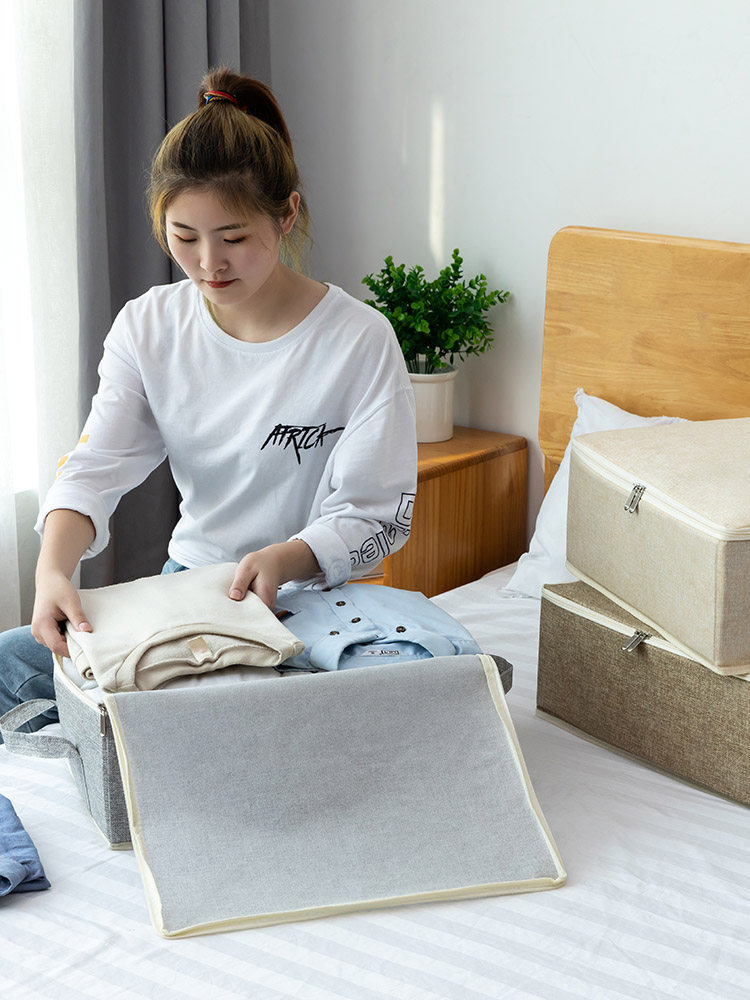Storage clothes containing boxes cloth art Students Dormitory Finishing Boxes Clothing collection Home Presentation Folding Containing Boxes