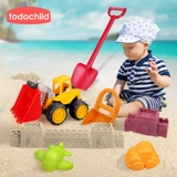 Детская пляжная игрушка, детский комплект, песок, замок, лопата, увеличенная толщина