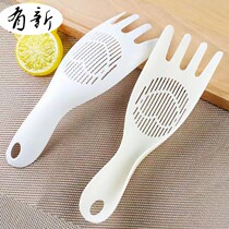 Kitchen small tool Multi-functional miller naughty rice spoons Divine Instrumental Drain Spoon Without Hurting Hands Home Naughty Water Leash