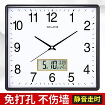 Clock Hanging Clock Living Room Fashion Creative Clock Hanging Watch Brief Wall Home Decoration Hanging Wall Electronic Quartz Clock