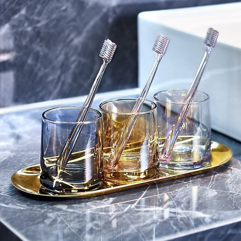 Light Extravagant Wash Cup Gargling Cup Home Toothbrush Cup Lovers Pair A Dressing Room Suit Creative Tooth Vat Tooth Barrel Nursery