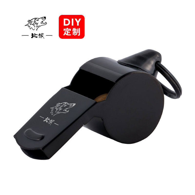 Whistles Oversized North Wolf stainless steel Outdoor Whistle Big Volume Referee Special Black Custom NR062
