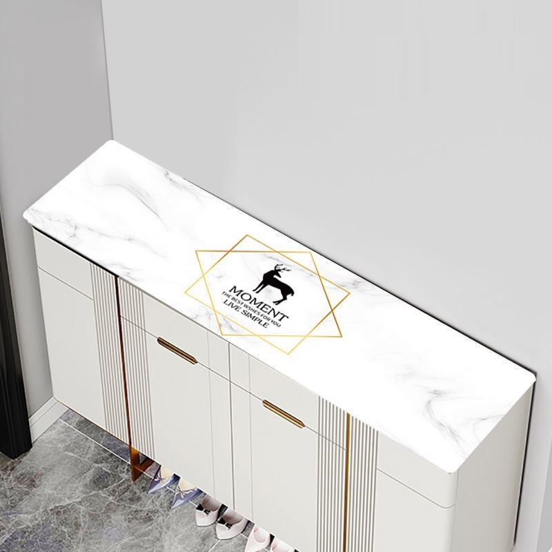 Shoe cabinet table surface protection cushion table cloth PVC table cushion marble veins waterproof and dust-proof soft glass rectangular plastic table