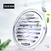 304 stainless steel flat head hood range hood air outlet access port bird-proof exterior wall windshield vent cap air outlet
