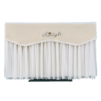 Lace TV cover does not need to be removed when turned on hanging LCD TV dust cover simple modern curved 65-inch TV cover
