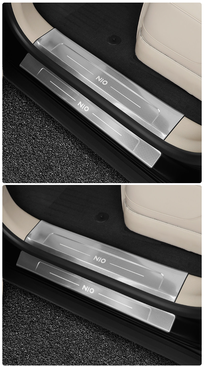 Suitable for 6 Nio Es8 Door Sill Protection Strips, Es8 Door Welcome Step Protection Modification Accessories