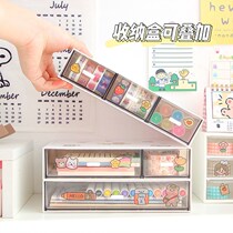 Desktop drawer containing box ins Teenage Hearts Cute students Dormitory Racks Handbill Adhesive Tape Stationery