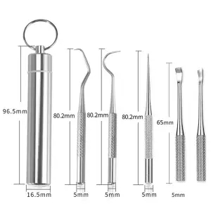 Dental Dentilation Archives 304 stainless steel toothpick metal household toothpick artifacts portable