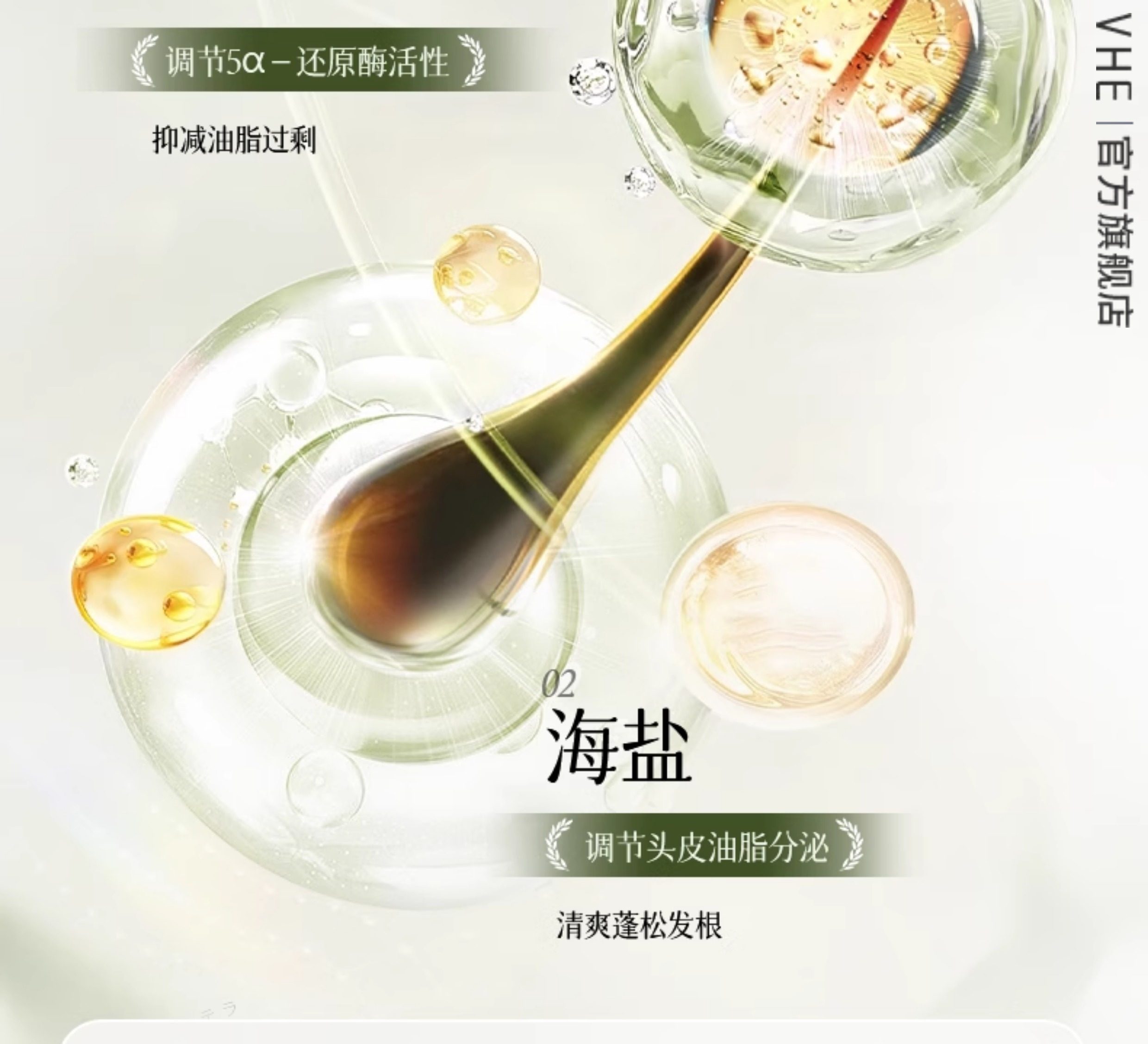 【中国直邮】 VHE 去屑洗发水 控油蓬松柔顺长时去油庠男女洗发露 400g/瓶