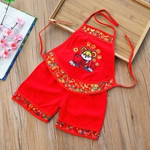 Baby apron five-poison Dragon Boat Festival baby five-poison apron summer anti-cold red apron thin section newborn belly protector